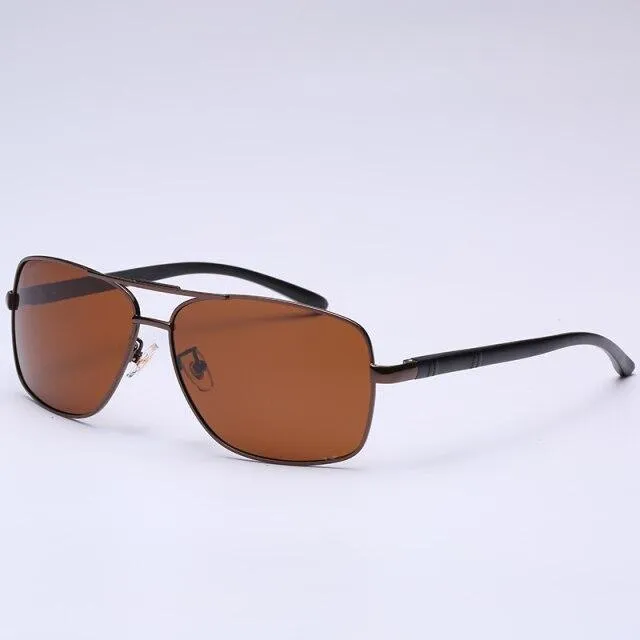 Aluminum Magnesium Polarized Men's Sunglasses with Mirror Coated Lens