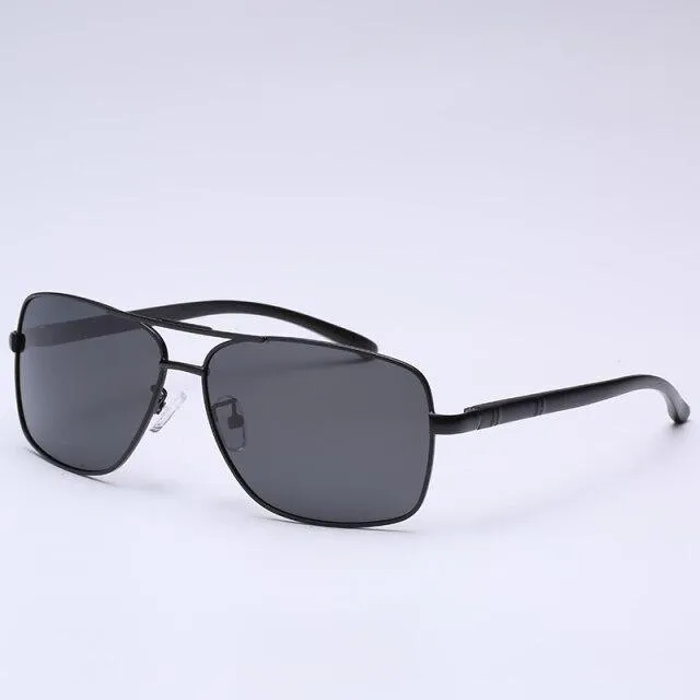 Aluminum Magnesium Polarized Men's Sunglasses with Mirror Coated Lens