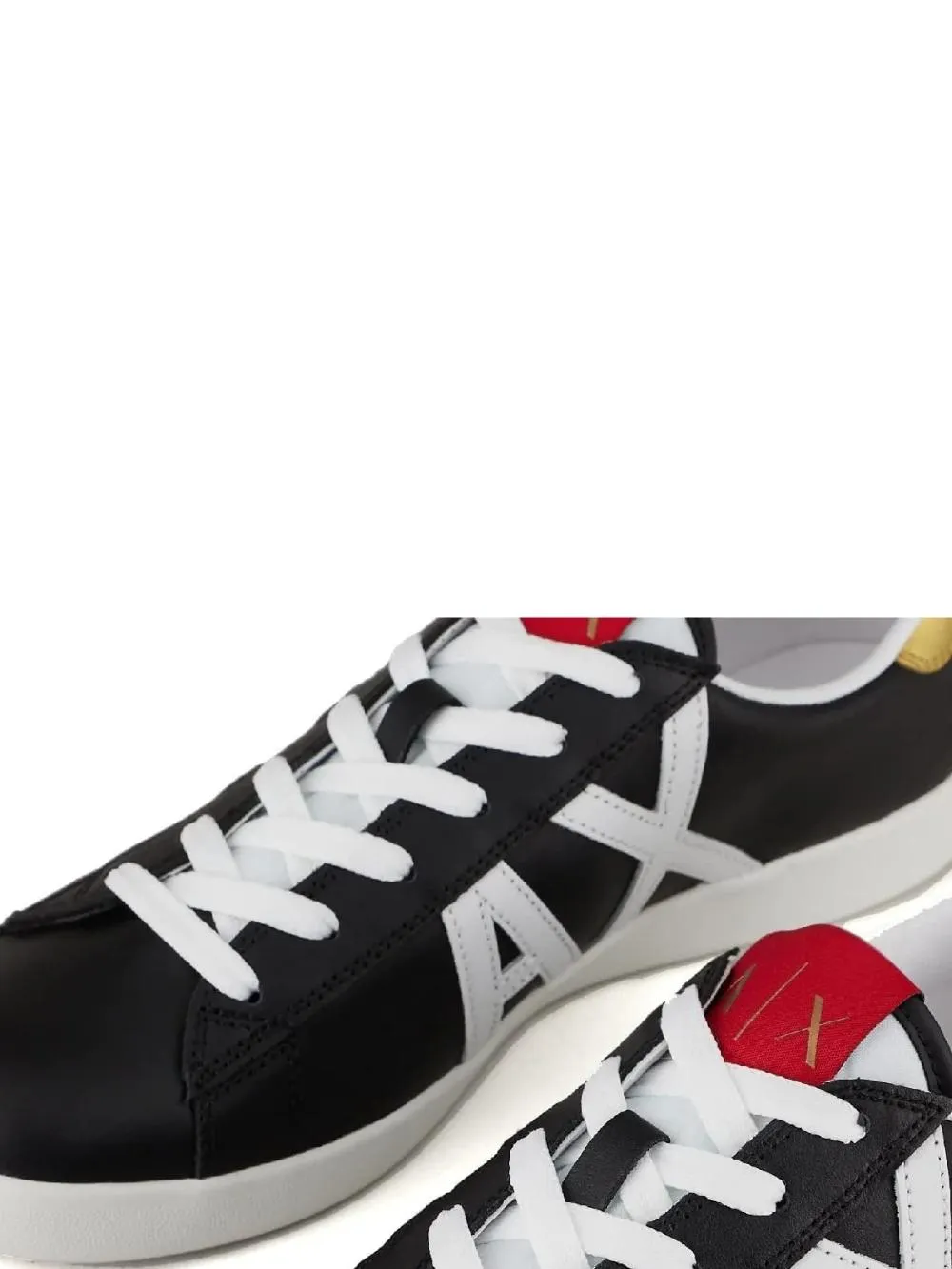 Armani Exchange Sneakers Uomo Xux016 Xcc71 Nero/Bianco/Oro