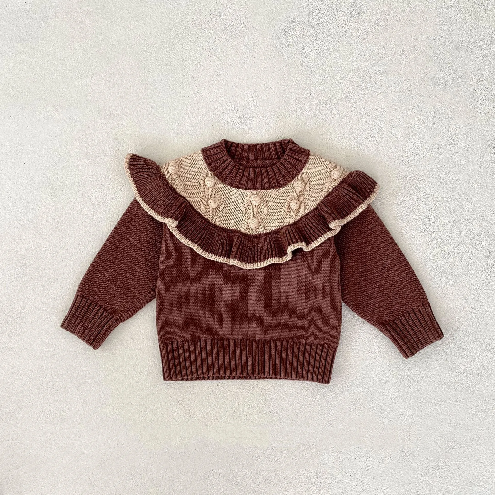 Baby Kid Girls Color-blocking Sweaters Wholesale 24011182