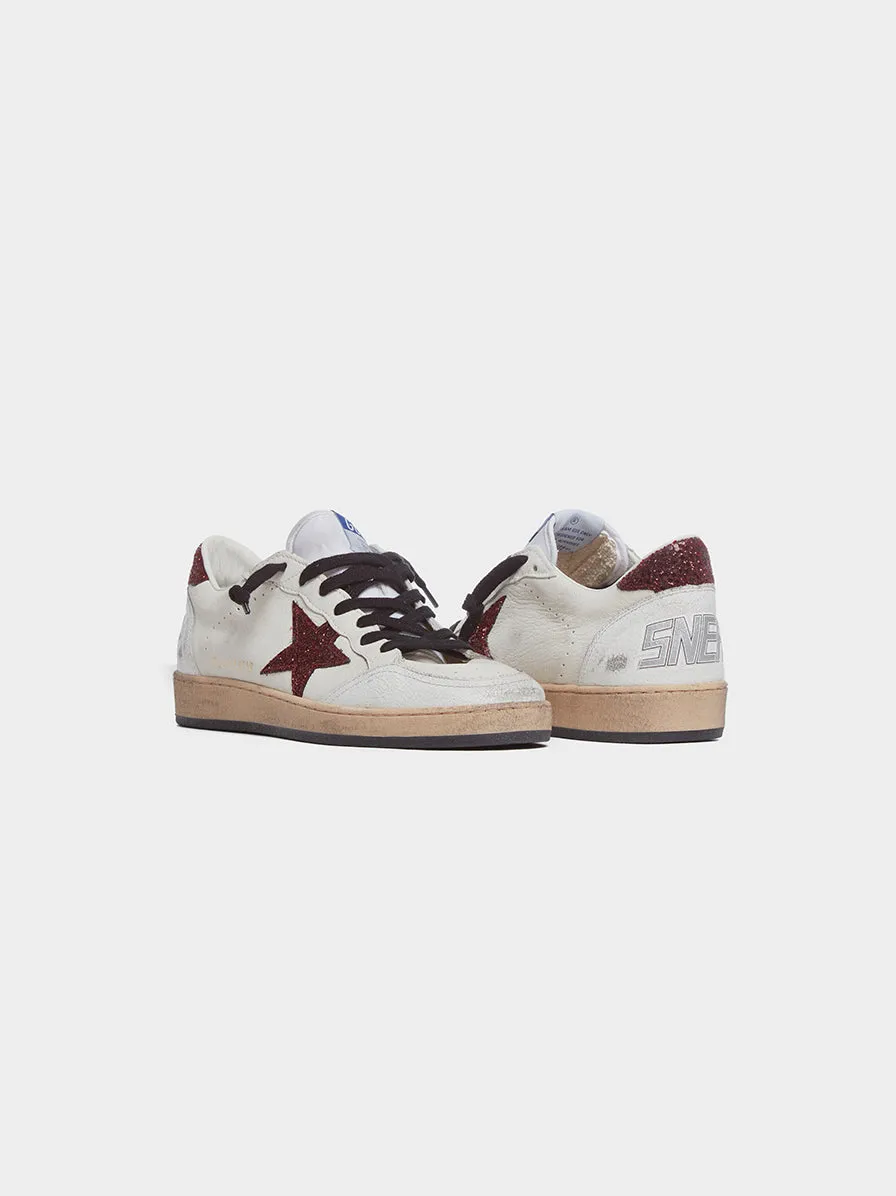 Ball Star, White / Bordeaux