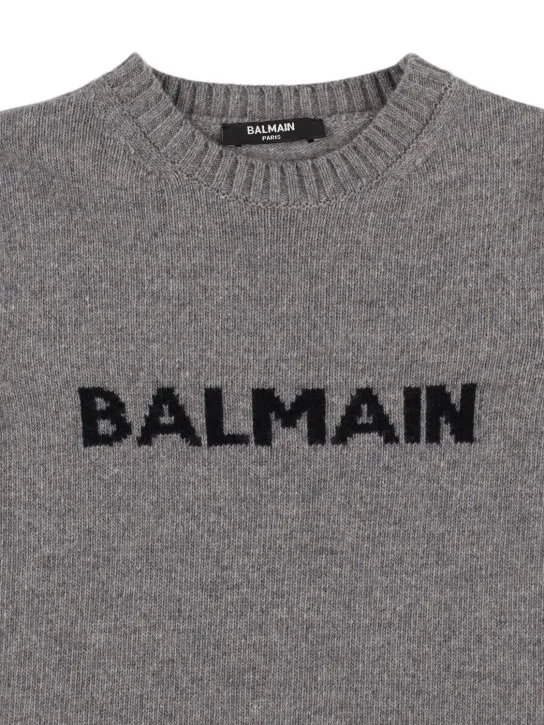 Balmain   Wool blend knit sweater 