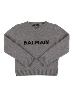 Balmain   Wool blend knit sweater 