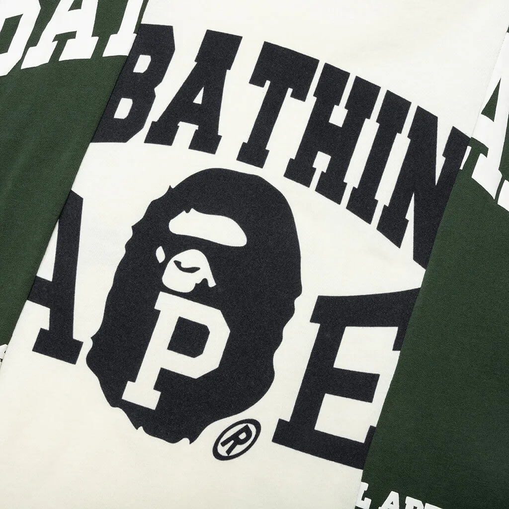 Bape Badges Color Blocking Tee - Ivory