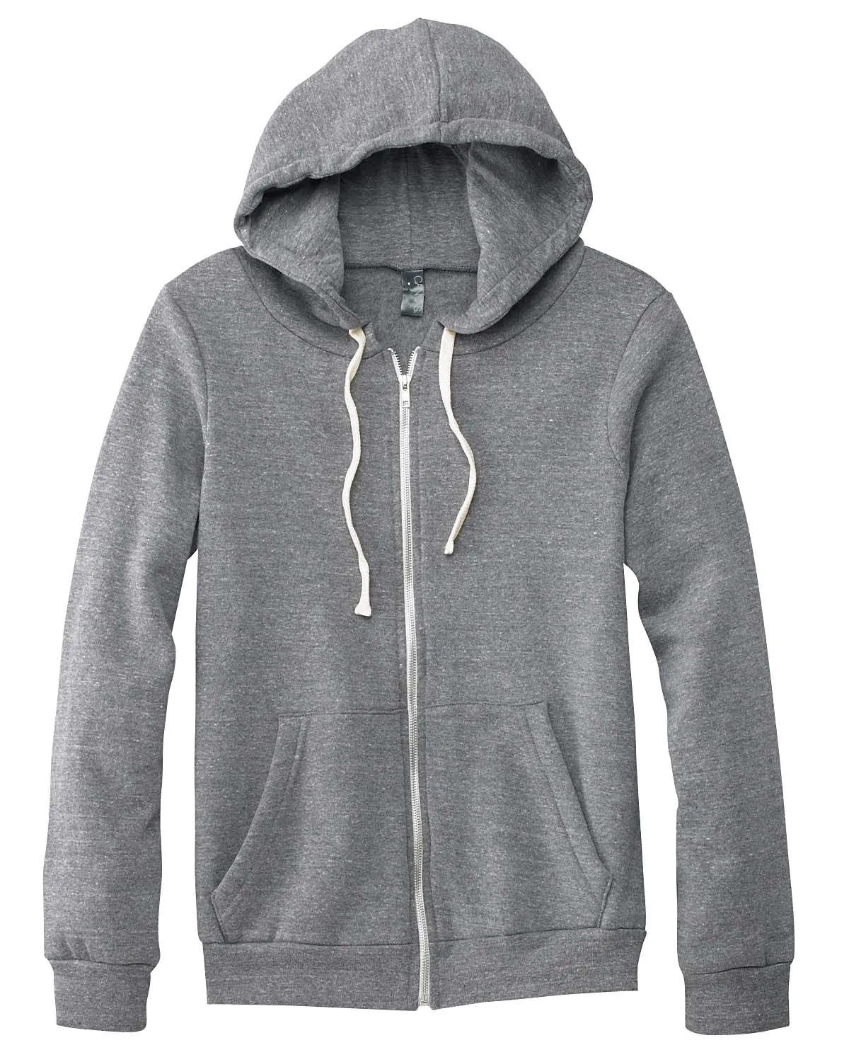 Bella + Canvas Unisex Triblend Sponge Fleece Full-Zip Hoodie 3909 Grey Triblend