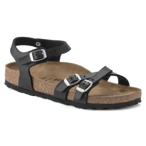 Birkenstock Women’s Kumba Oiled Leather Sandals-Oiled Black