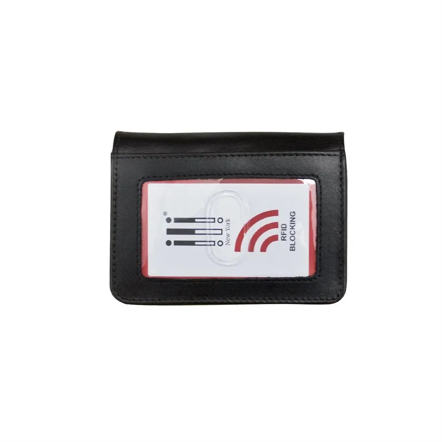 Black Key Ring Envelope Card Case