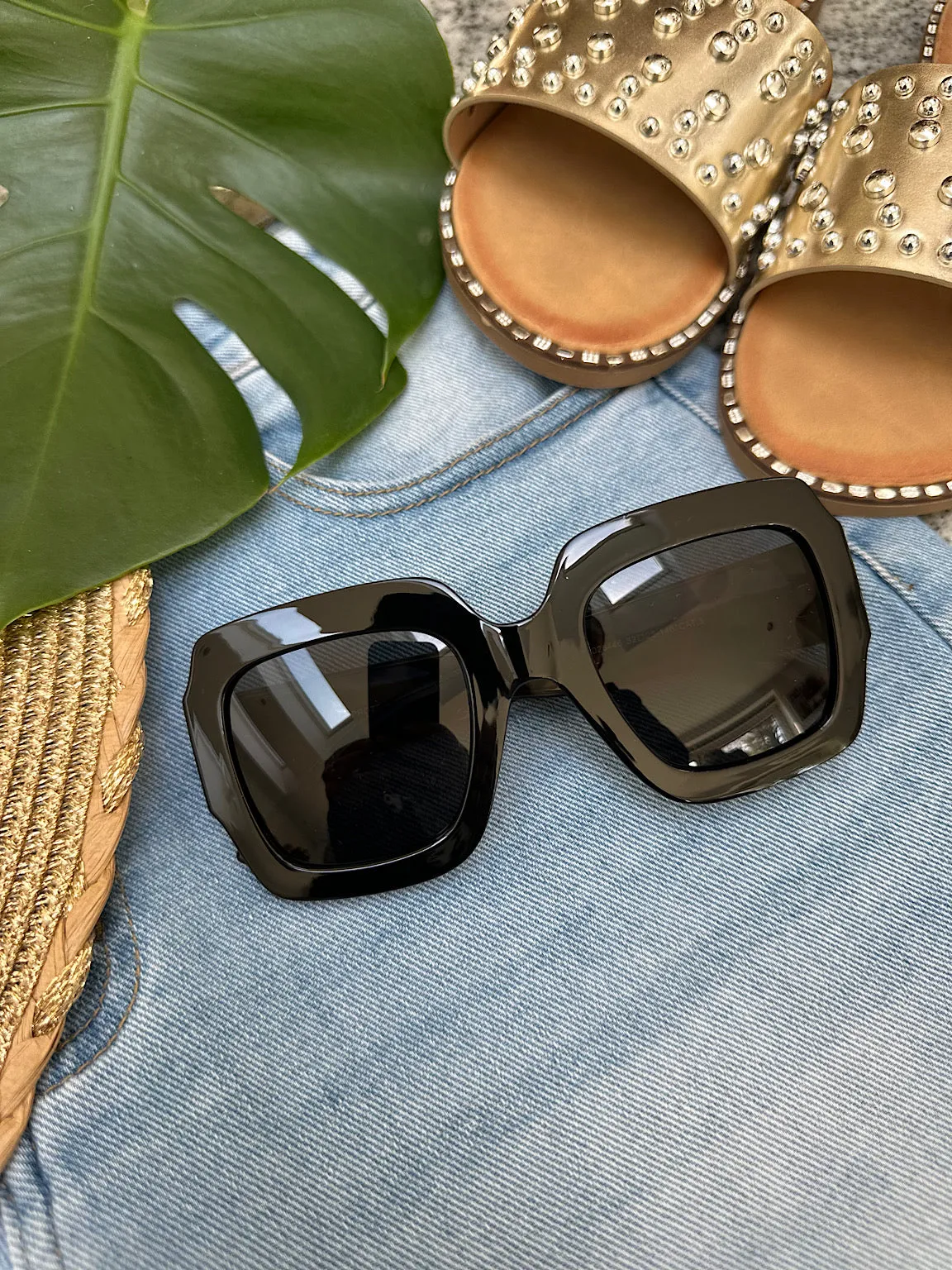 Black Tortoiseshell Arm Sunglasses Arcadia