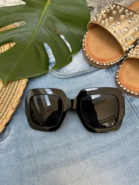 Black Tortoiseshell Arm Sunglasses Arcadia