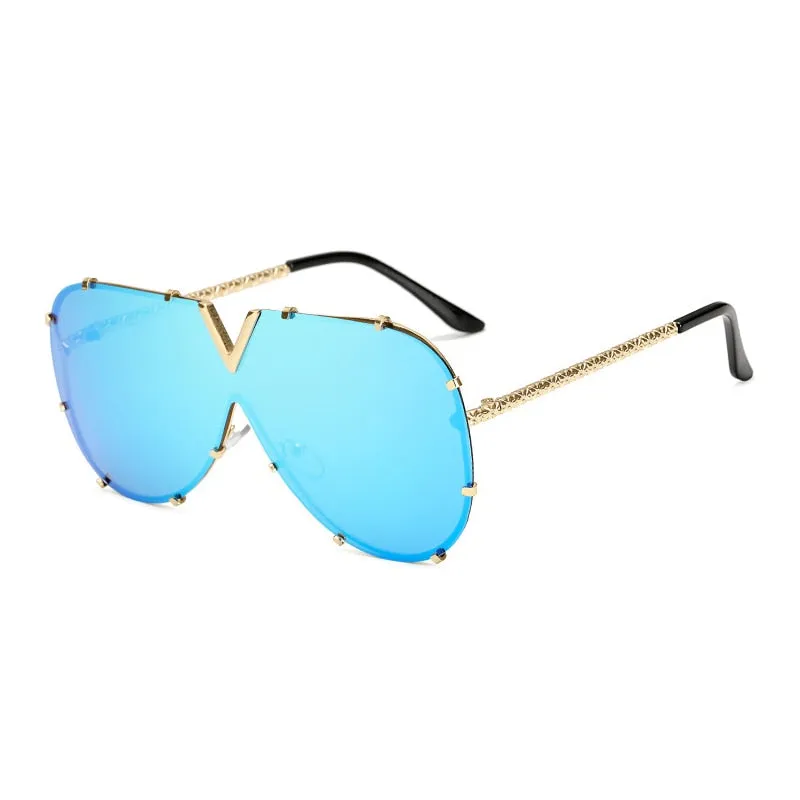 Brand Designer Goggle Sunglasses Female Style