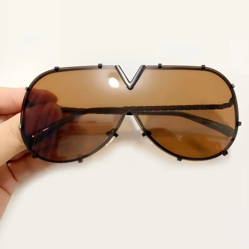 Brand Designer Goggle Sunglasses Female Style