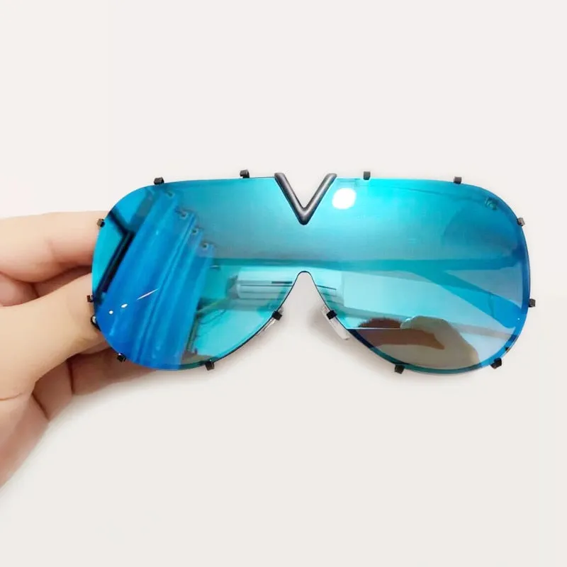 Brand Designer Goggle Sunglasses Female Style