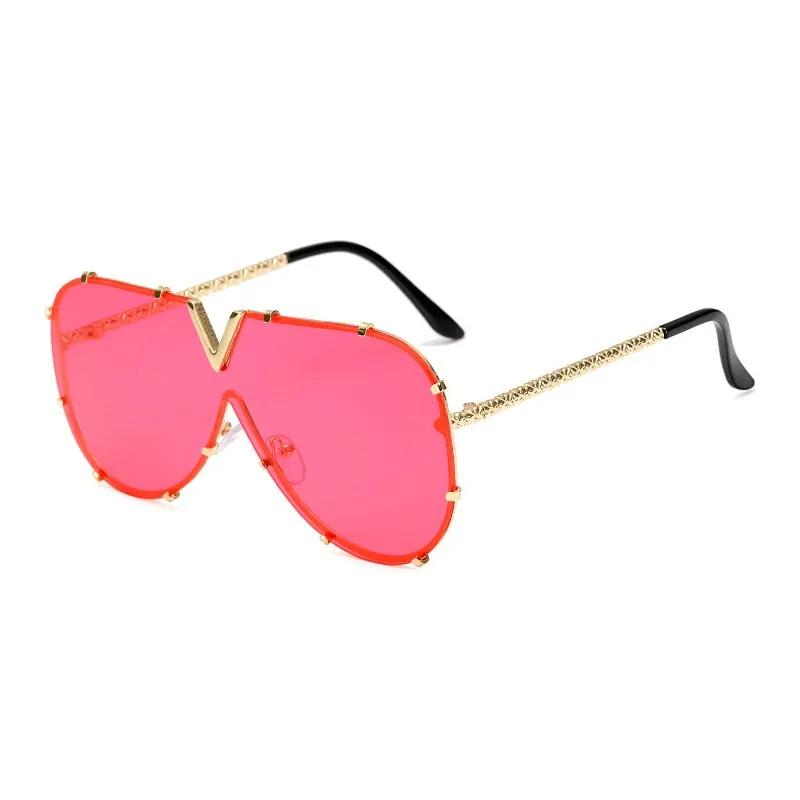 Brand Designer Goggle Sunglasses Female Style