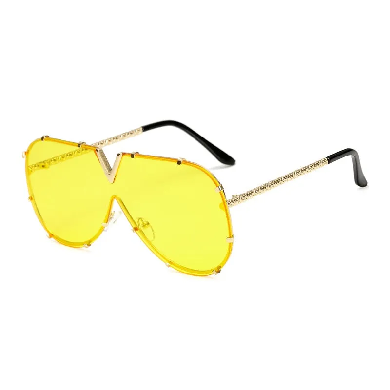 Brand Designer Goggle Sunglasses Female Style