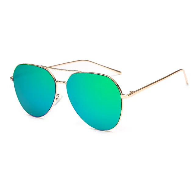 Briella Mirrored Aviator Sunglasses