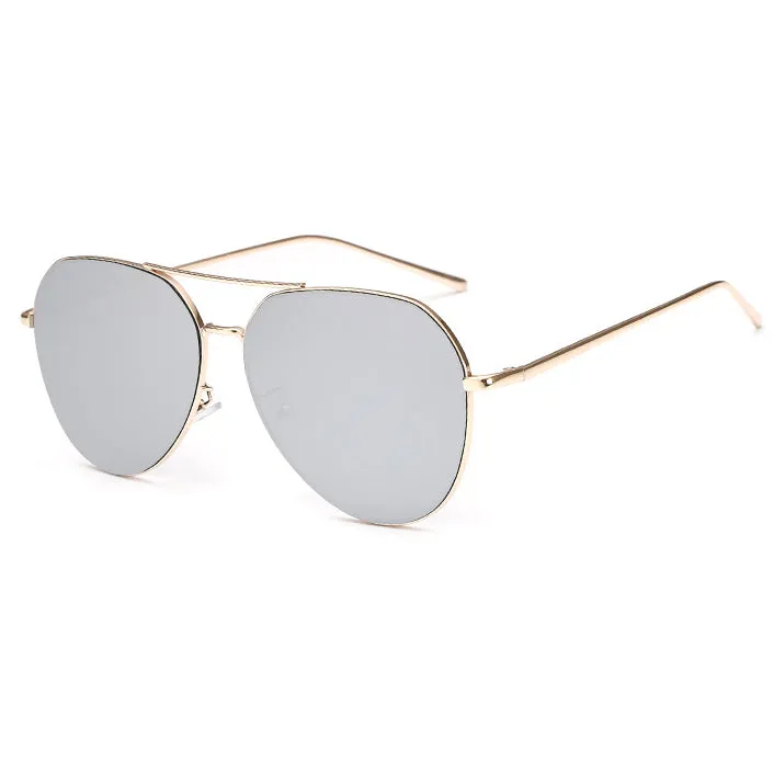 Briella Mirrored Aviator Sunglasses