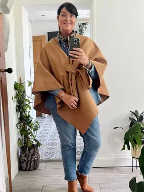 Camel Wrap Over Cape Mia