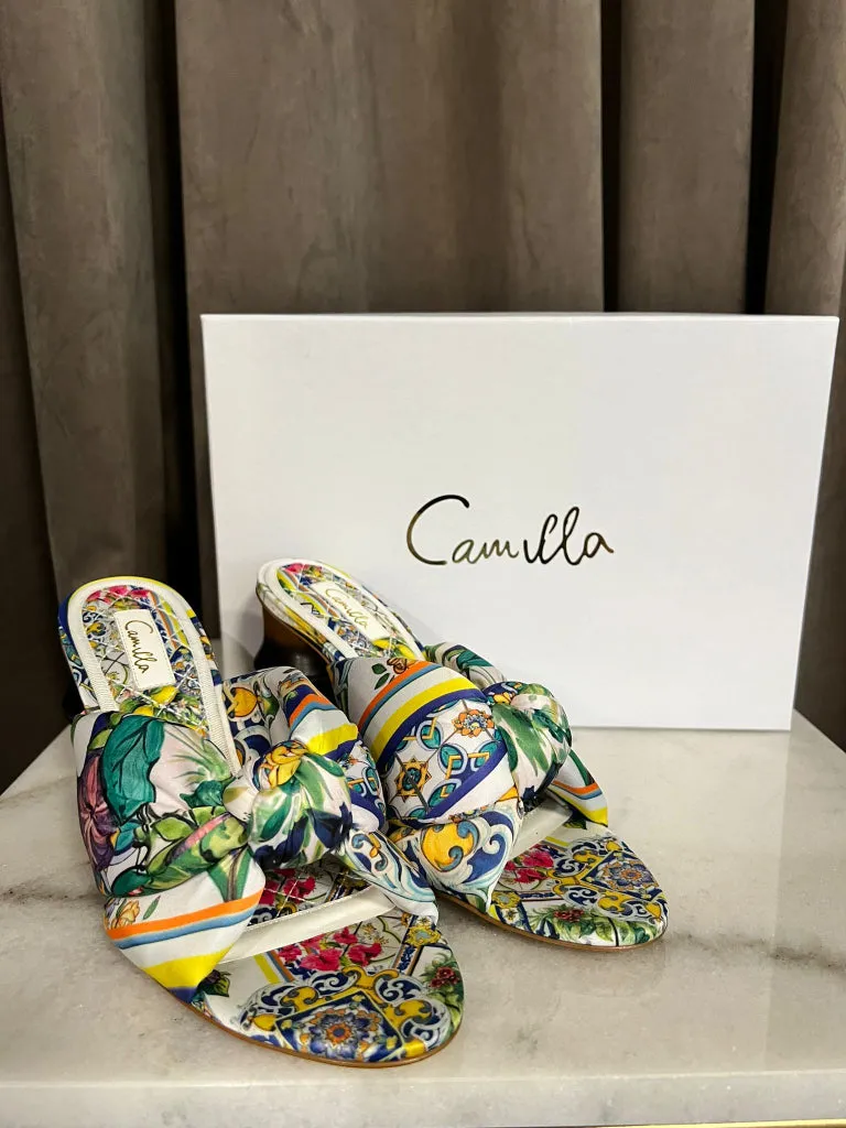 Camilla Audrey Knotted Mid Heels (BNWT) - size 38