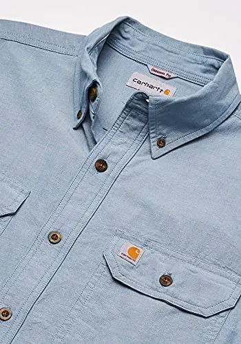 Carhartt 104369 Men's Original Fit Midweight Shirt - 3X-Large Regular - Chambray Blue