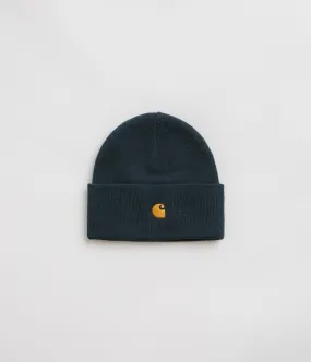 Carhartt Chase Beanie - Duck Blue / Gold