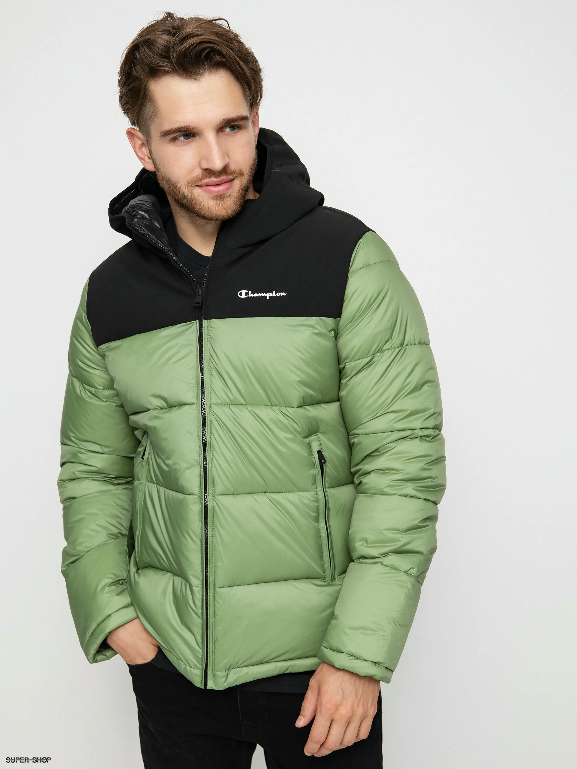 Champion Legacy Hooded Jacket 218080 Jacket (sgr/nbk)