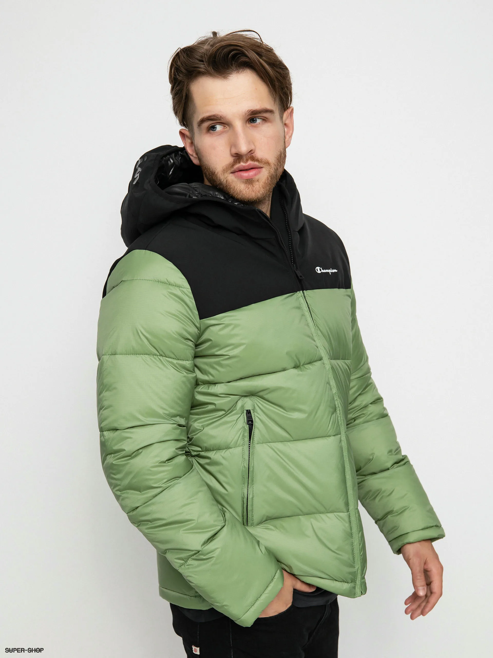 Champion Legacy Hooded Jacket 218080 Jacket (sgr/nbk)