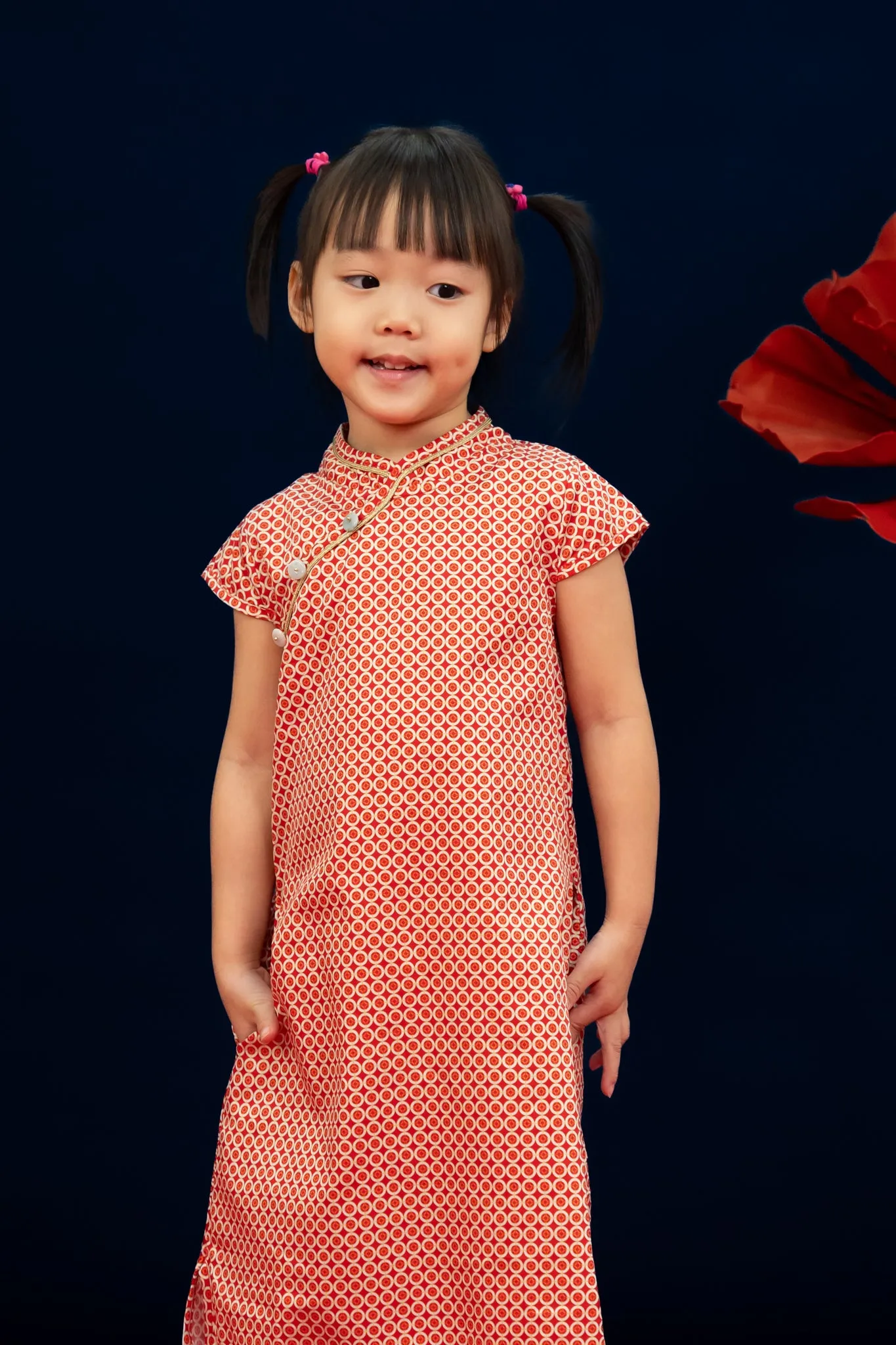 Cheongsam - Red Dragon Balls