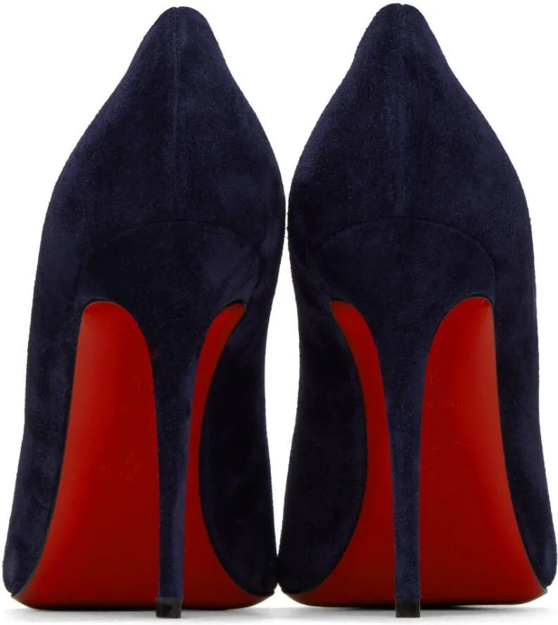 Christian Louboutin Navy Kate 100 Heels