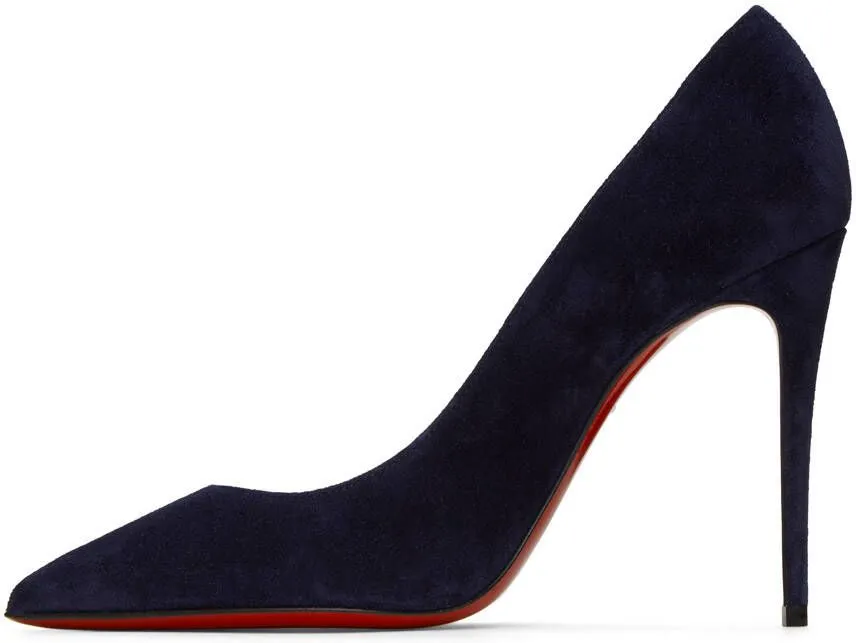 Christian Louboutin Navy Kate 100 Heels