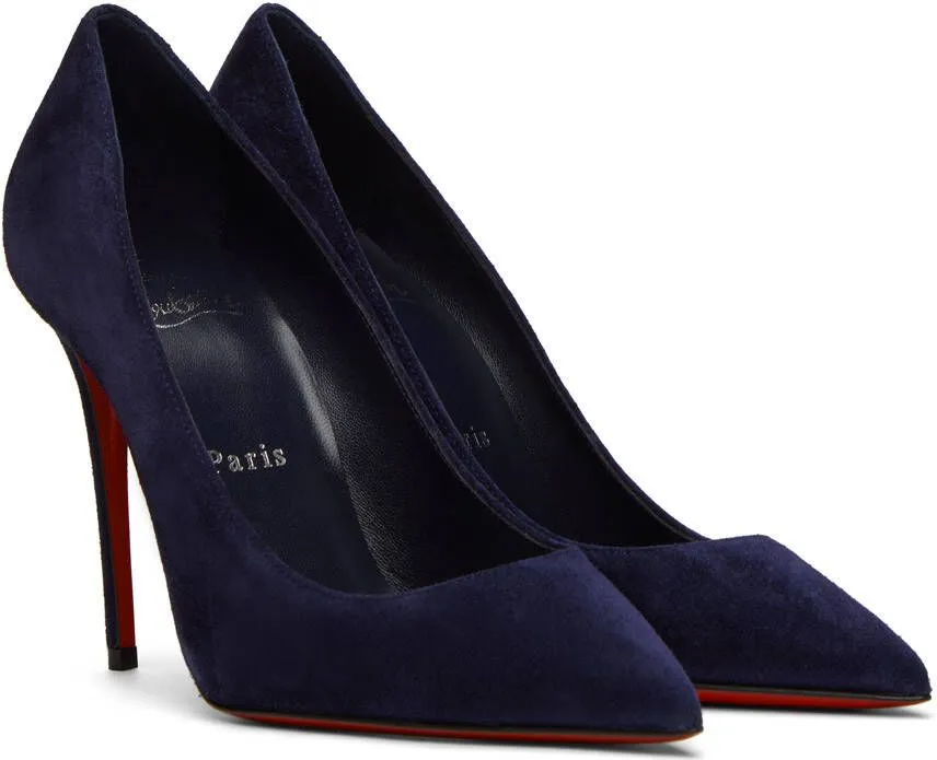 Christian Louboutin Navy Kate 100 Heels