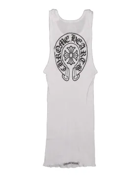 CHROME HEARTS HORSE SHOE LOGO TANK TOP WHITE