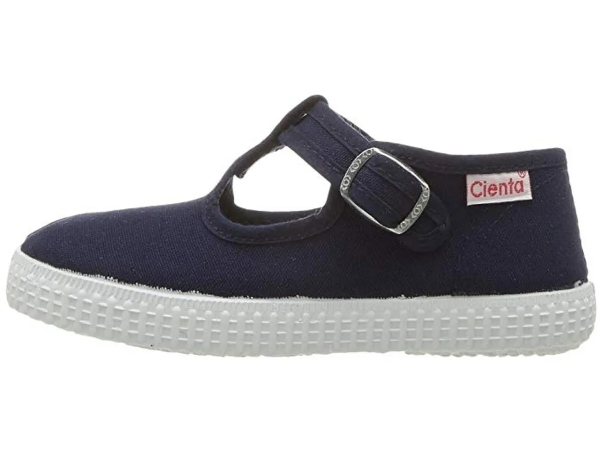 Cienta T-Strap Shoe - Navy