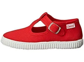 Cienta T-Strap Shoe - Red