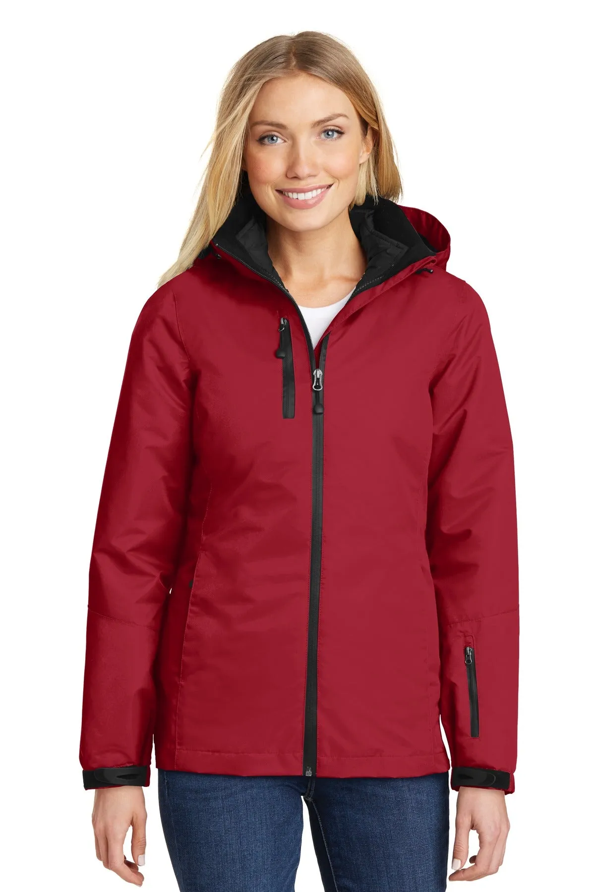 Custom Embroidered - Port Authority Ladies Vortex Waterproof 3-in-1 Jacket. L332