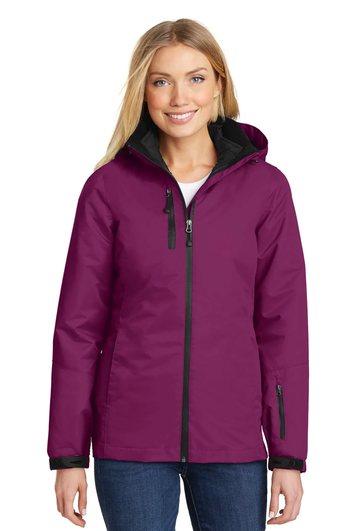 Custom Embroidered - Port Authority Ladies Vortex Waterproof 3-in-1 Jacket. L332