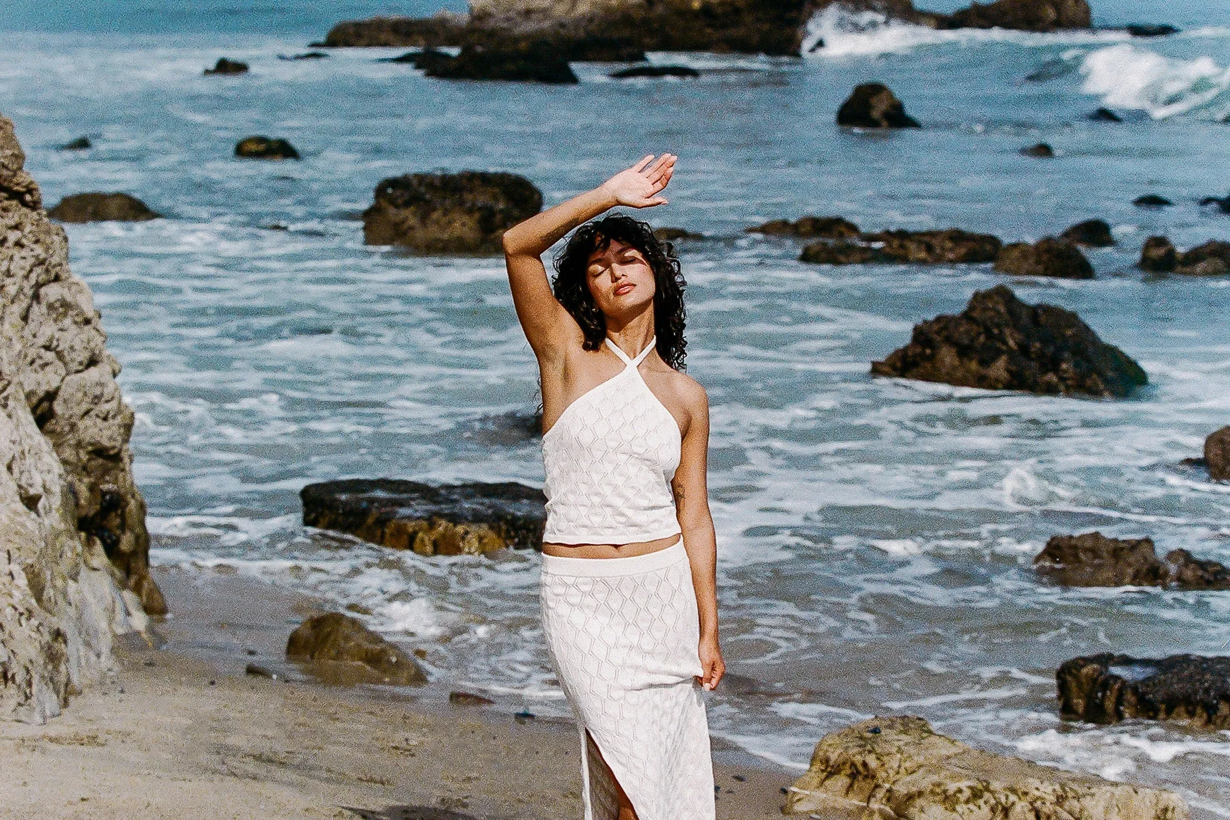 Daisy Knit Top Ivory