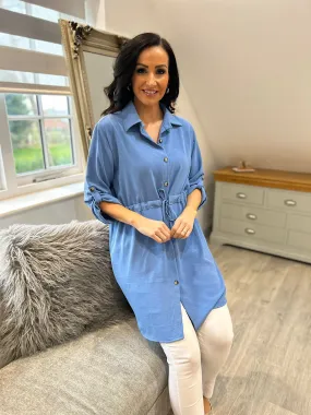 Denim Tie Waist Tunic Rosie