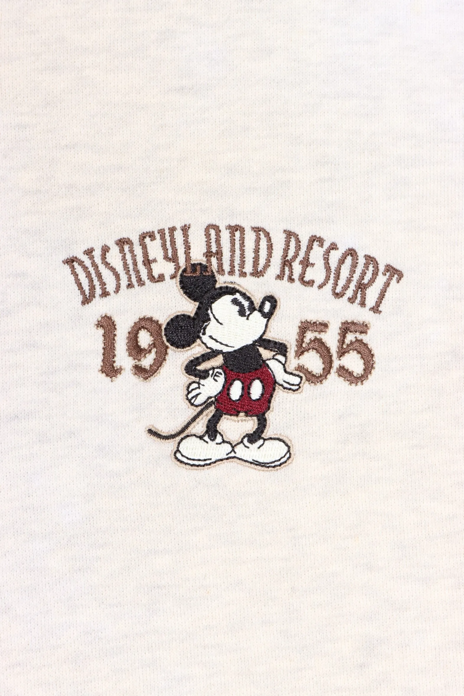 DISNEY Embroidered Mickey Mouse Disneyland Resort Full Zip Hoodie(XXL)