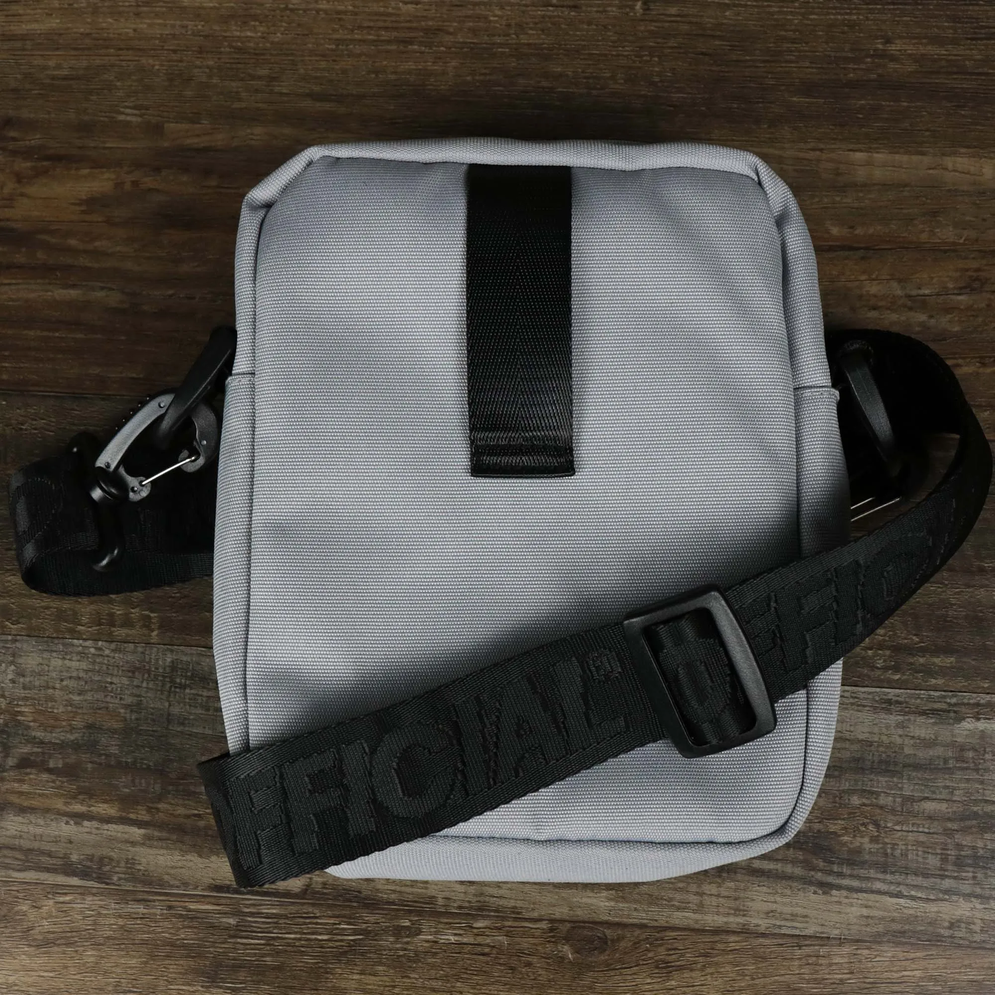 Essential Nylon Shoulder Bag Streetwear with Mesh Pocket | Official Gray