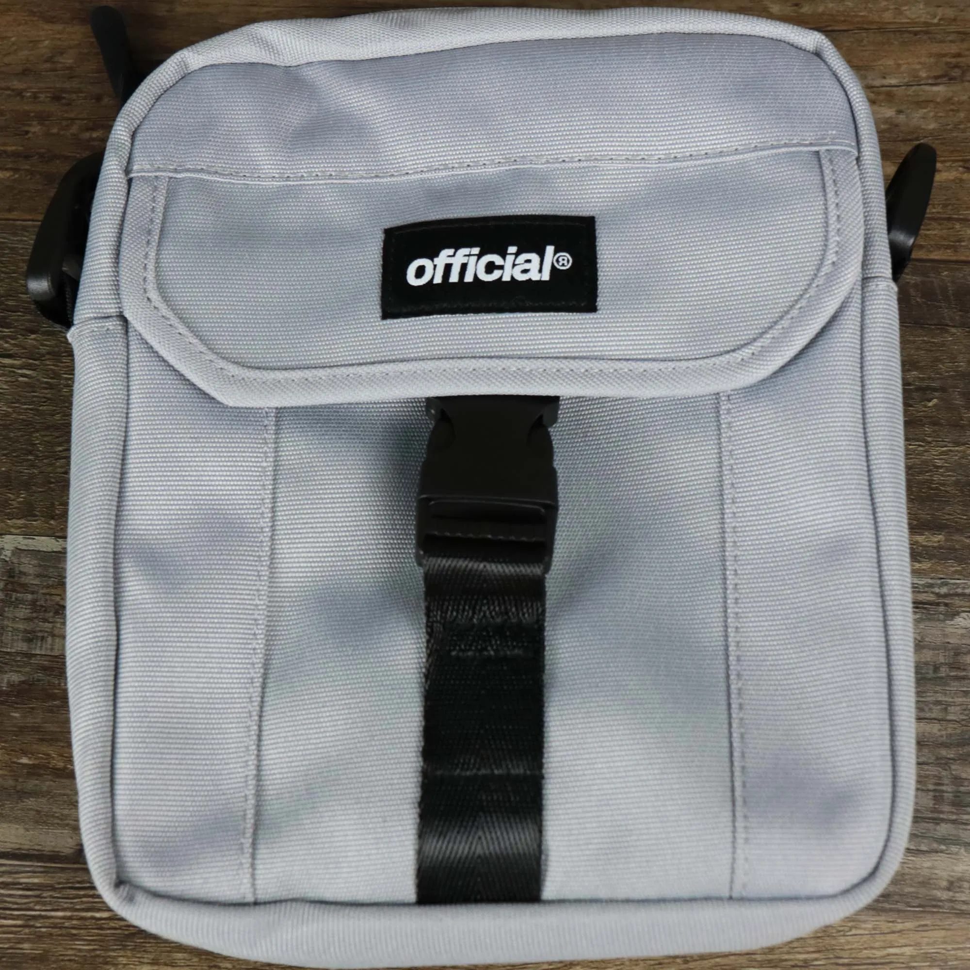 Essential Nylon Shoulder Bag Streetwear with Mesh Pocket | Official Gray