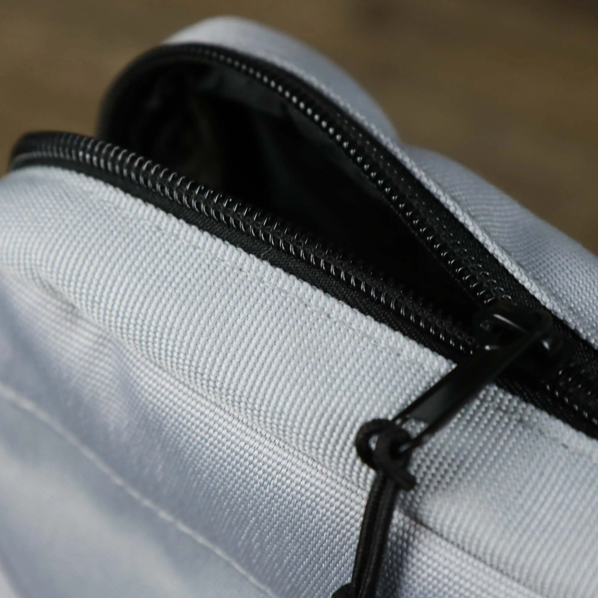 Essential Nylon Shoulder Bag Streetwear with Mesh Pocket | Official Gray