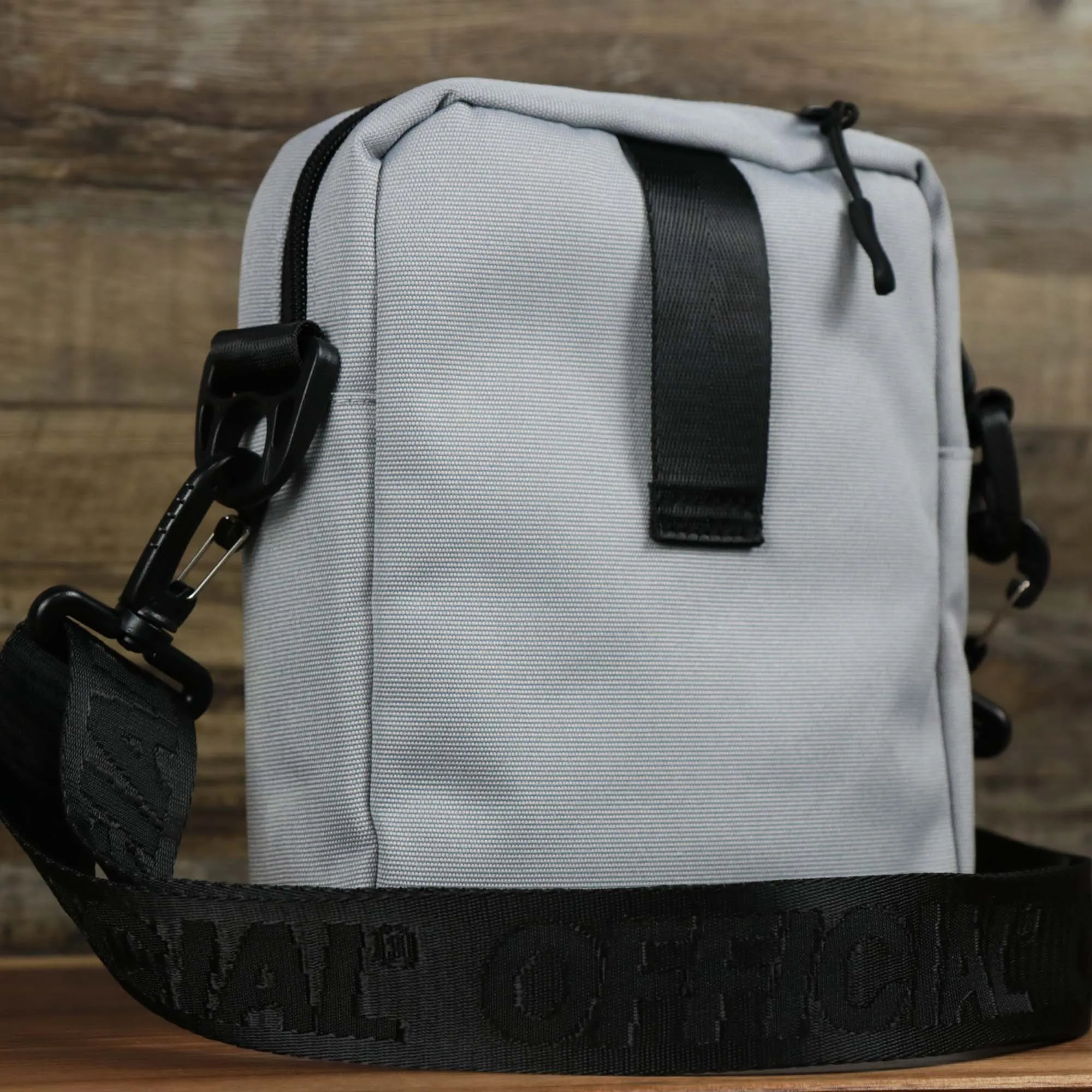 Essential Nylon Shoulder Bag Streetwear with Mesh Pocket | Official Gray