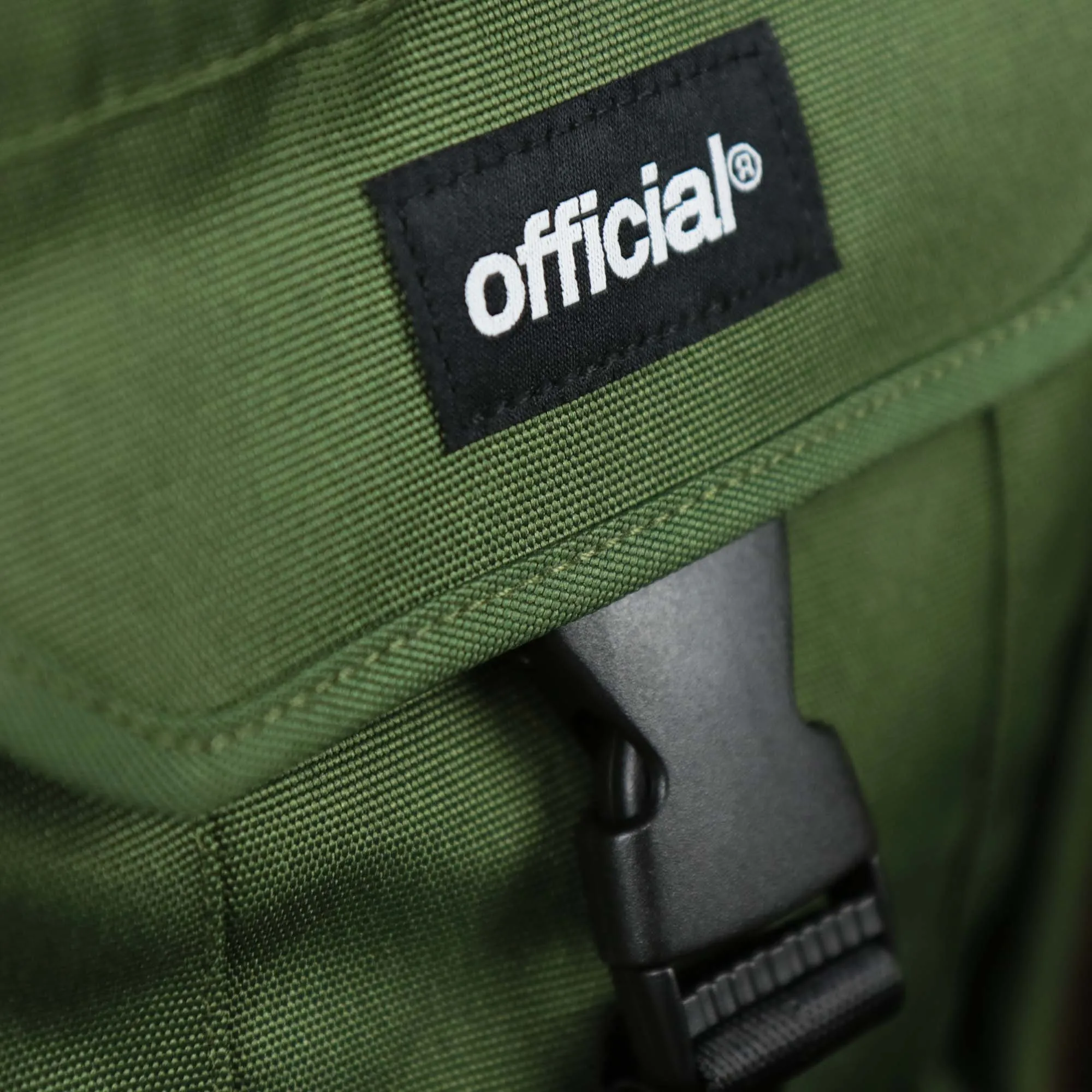 Essential Nylon Shoulder Bag Streetwear with Mesh Pocket | Official Olive