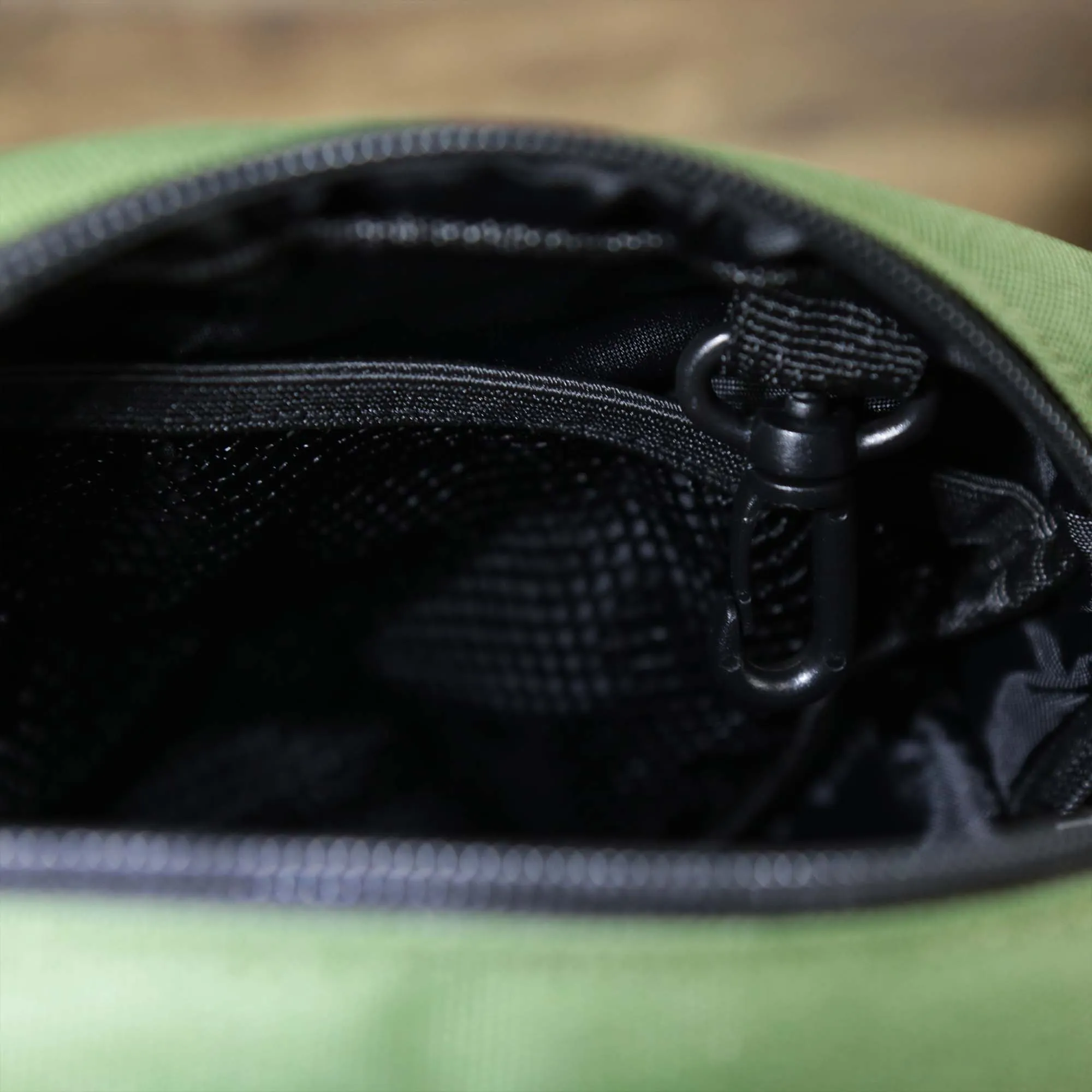 Essential Nylon Shoulder Bag Streetwear with Mesh Pocket | Official Olive