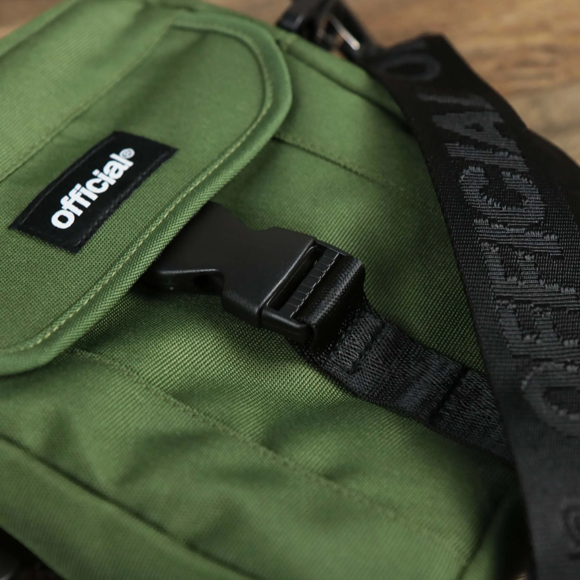 Essential Nylon Shoulder Bag Streetwear with Mesh Pocket | Official Olive