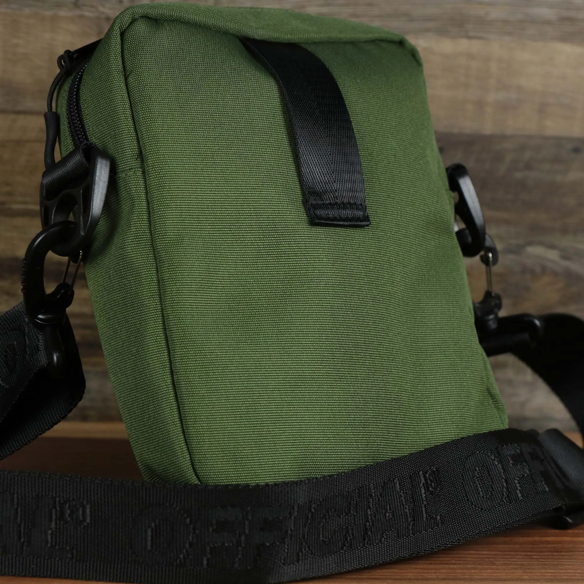 Essential Nylon Shoulder Bag Streetwear with Mesh Pocket | Official Olive