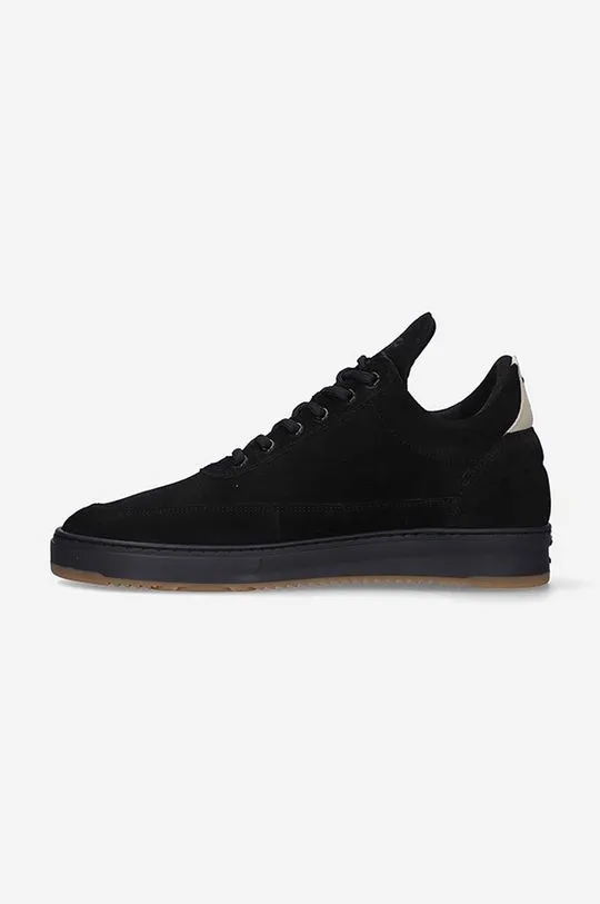 Filling Pieces suede sneakers Low Top Ripple Suede black color 25122791861