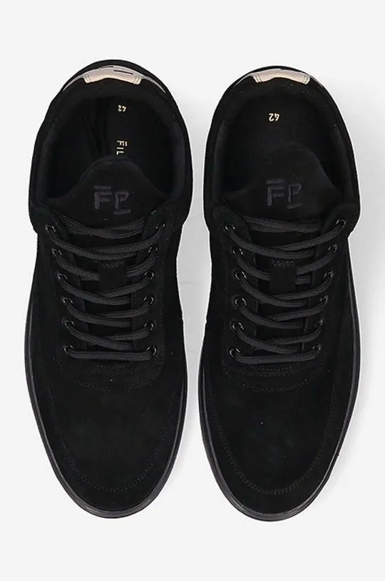 Filling Pieces suede sneakers Low Top Ripple Suede black color 25122791861