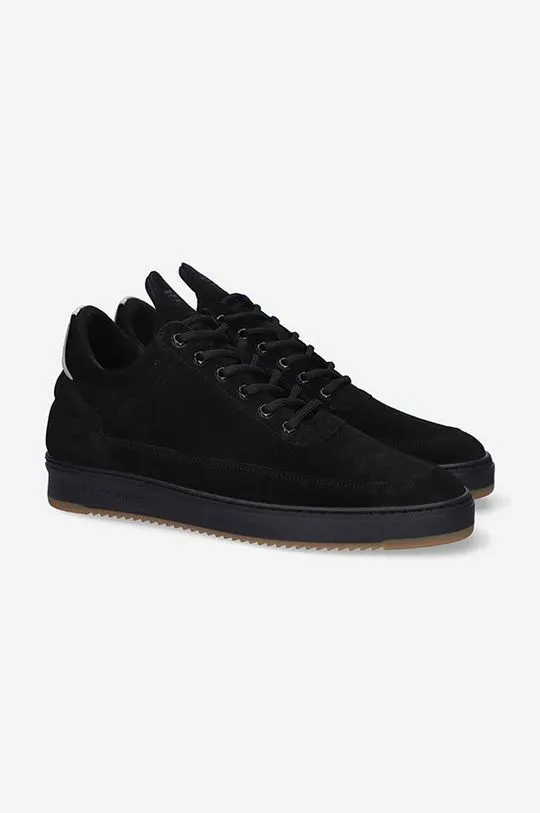 Filling Pieces suede sneakers Low Top Ripple Suede black color 25122791861