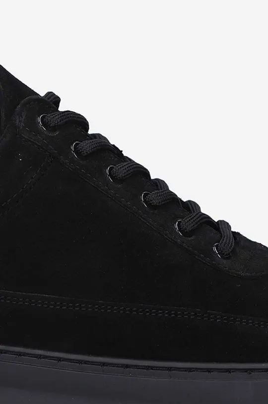 Filling Pieces suede sneakers Low Top Ripple Suede black color 25122791861